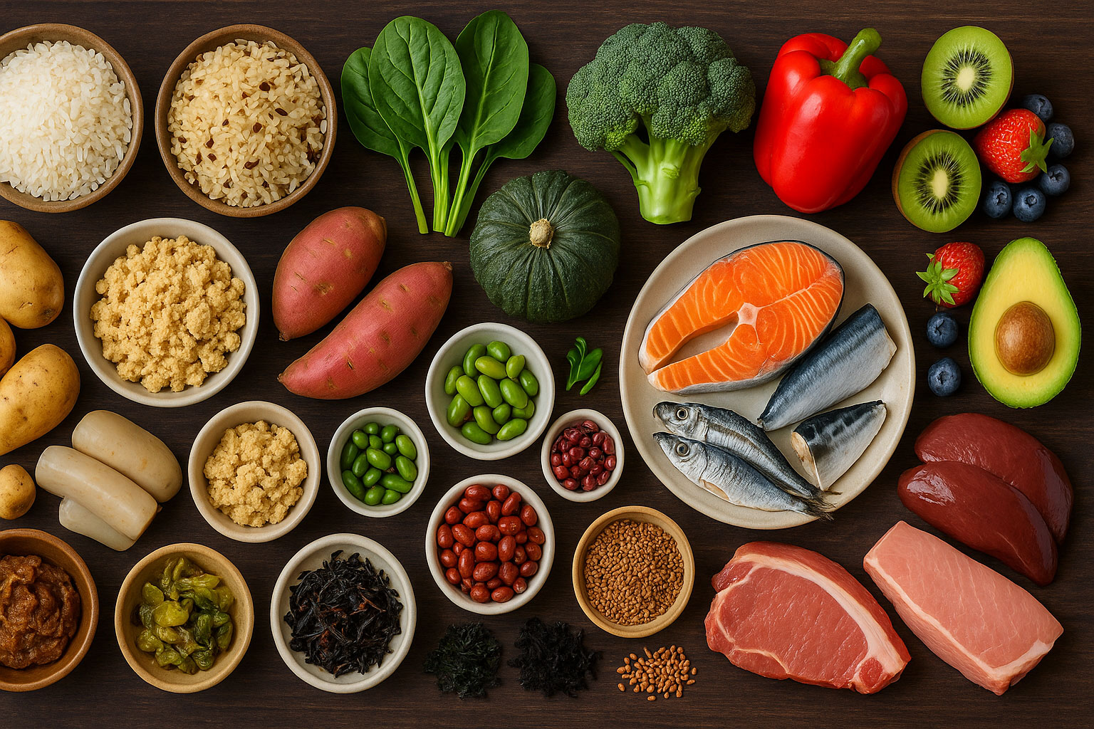 肌バリアを支える主な食材と役割（一覧表）