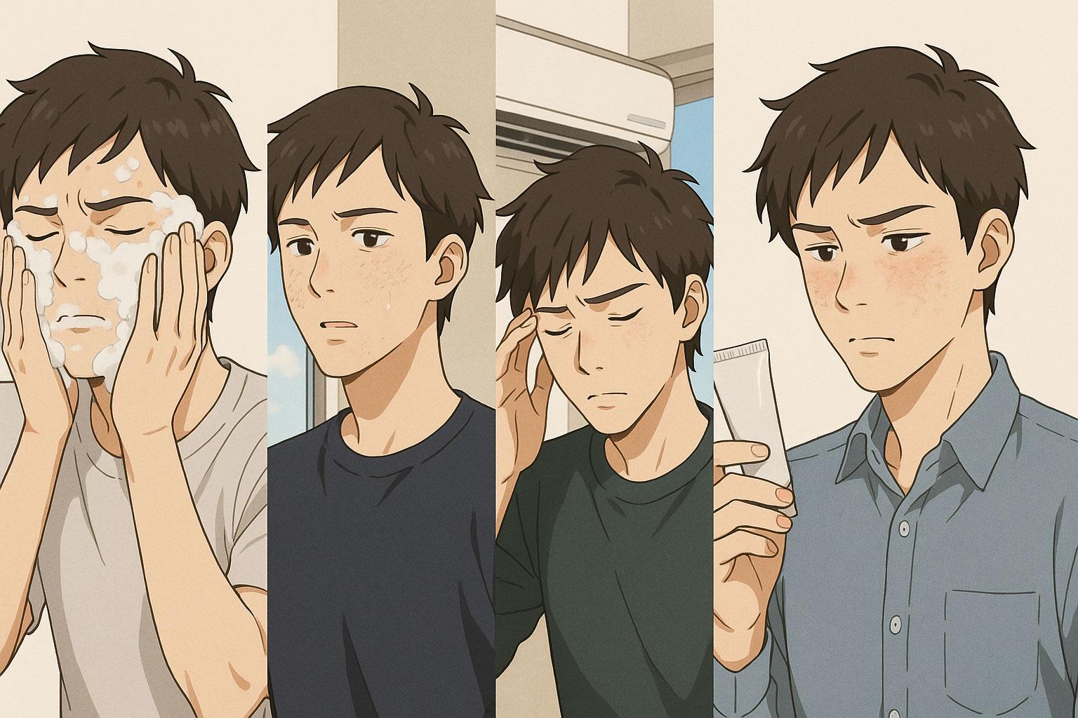 【原因を知る】敏感肌は日常の小さな刺激が影響している