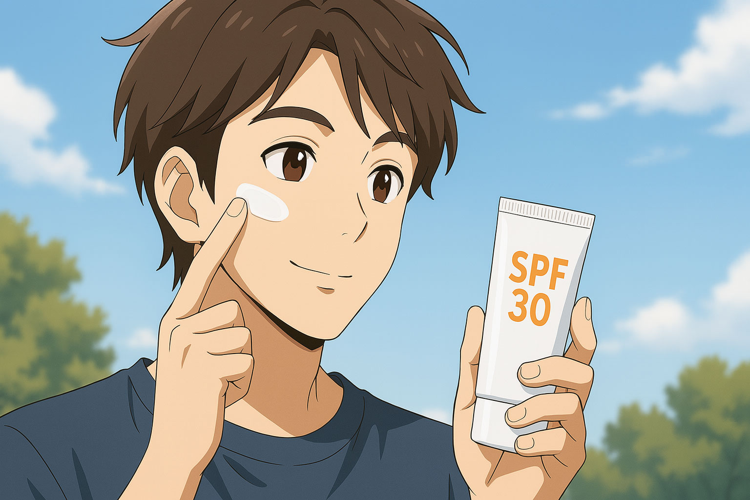 日焼け止めで肌を守る