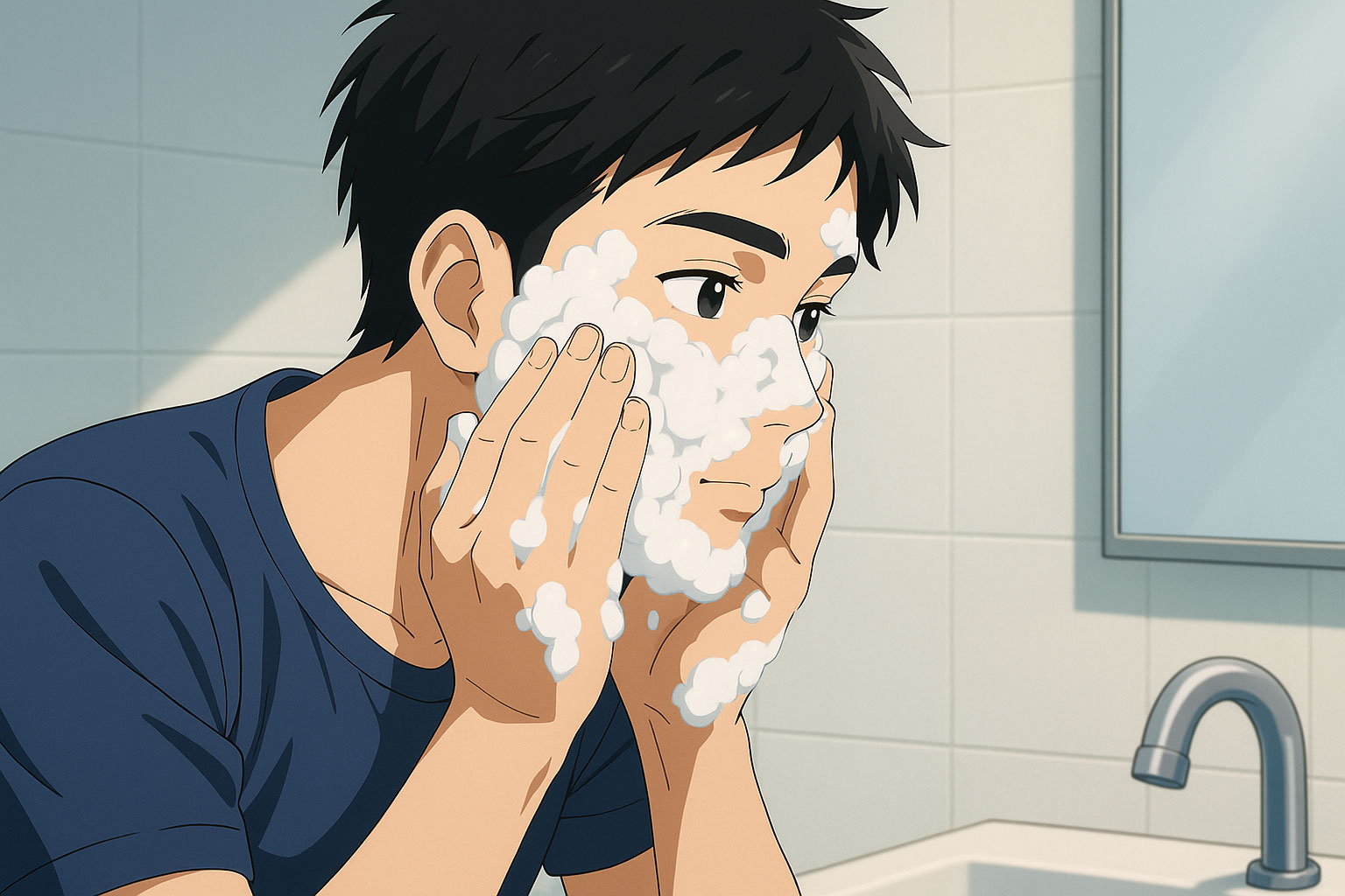 【洗顔】摩擦レスで清潔に｜アミノ酸系洗顔料をやさしく使う