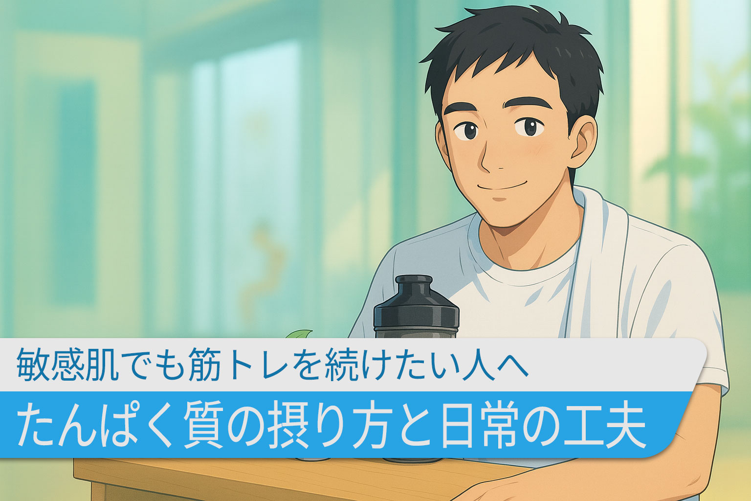 敏感肌でも筋トレを続けたい人へ｜たんぱく質の摂り方と日常の工夫