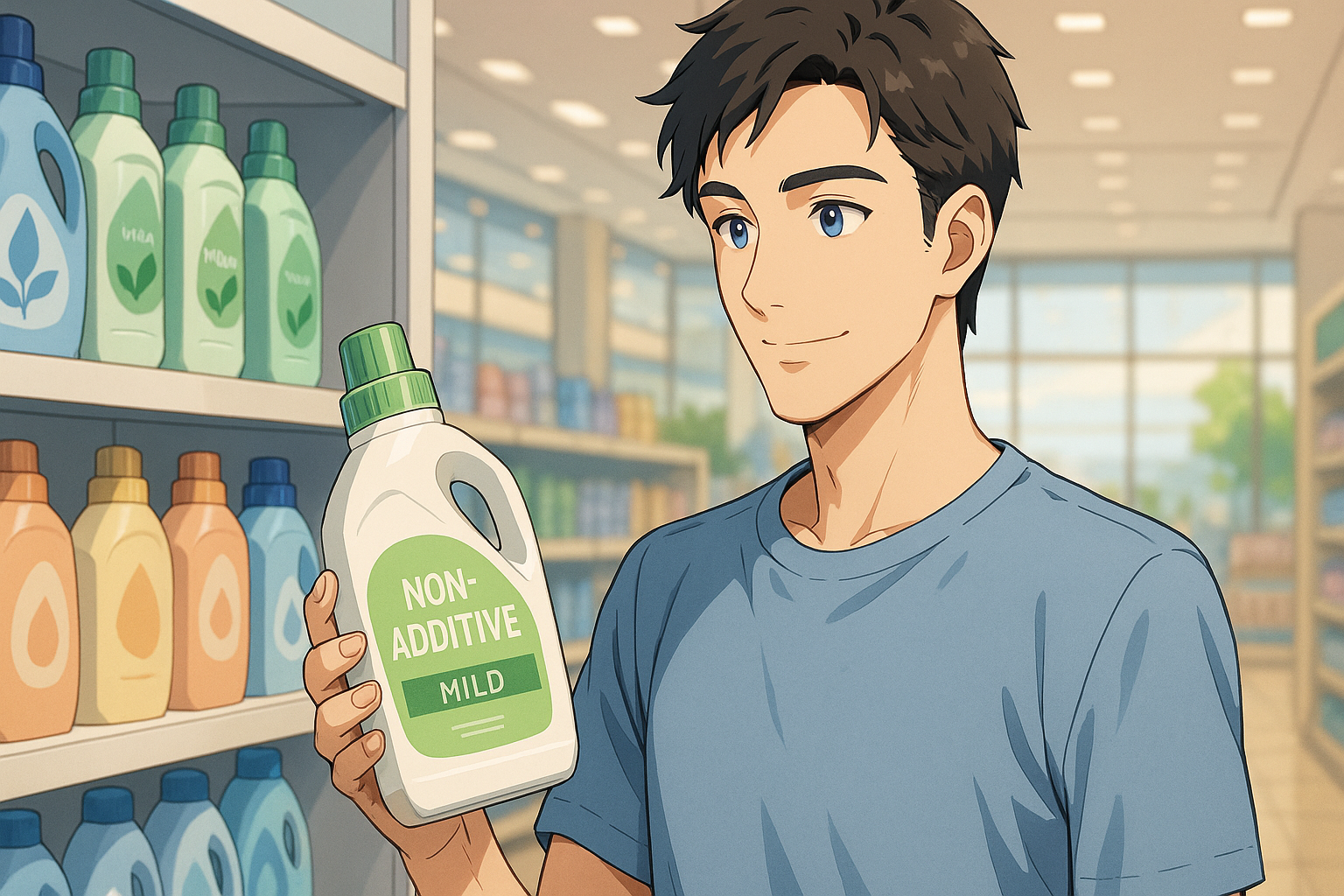 無添加・低刺激タイプの洗剤を選ぶ