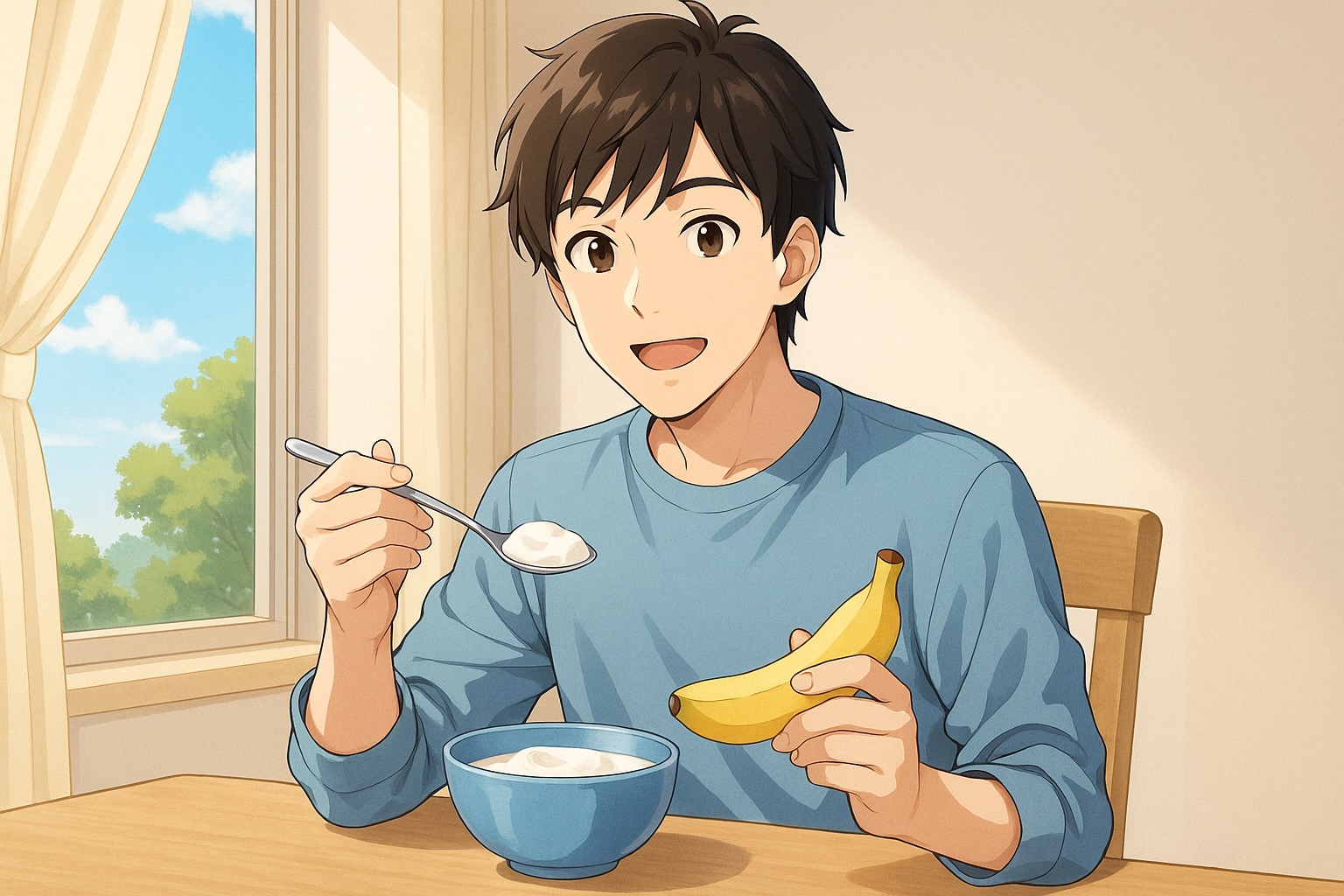 バナナ＋ヨーグルトで時短栄養