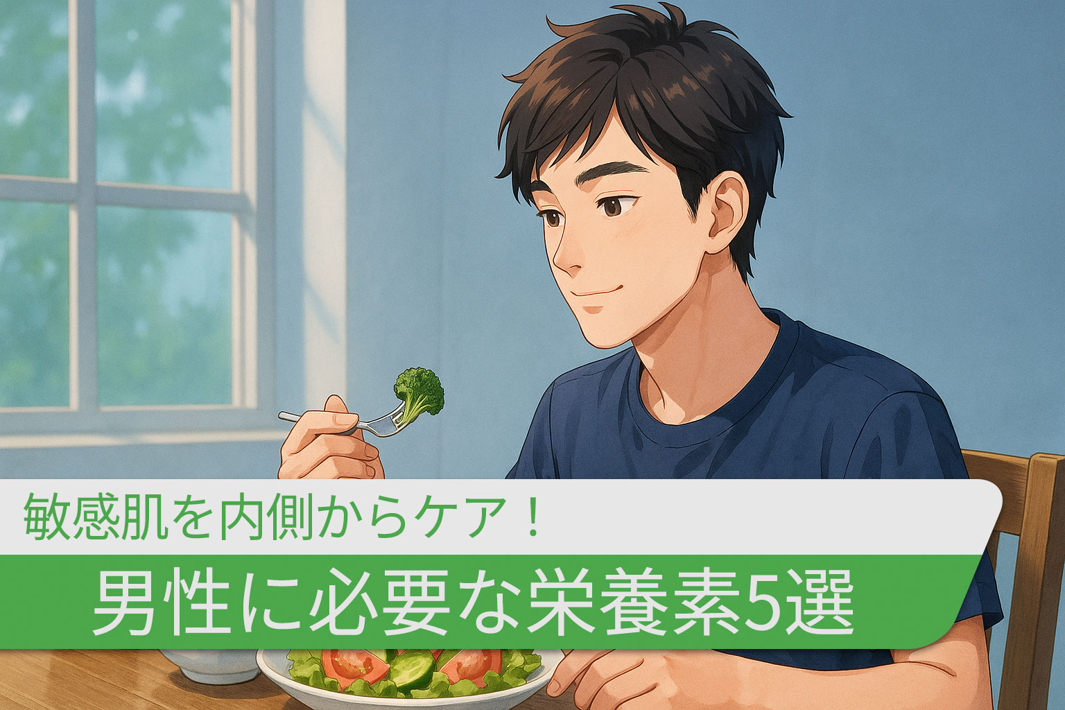 敏感肌を内側からケア！男性に必要な栄養素5選