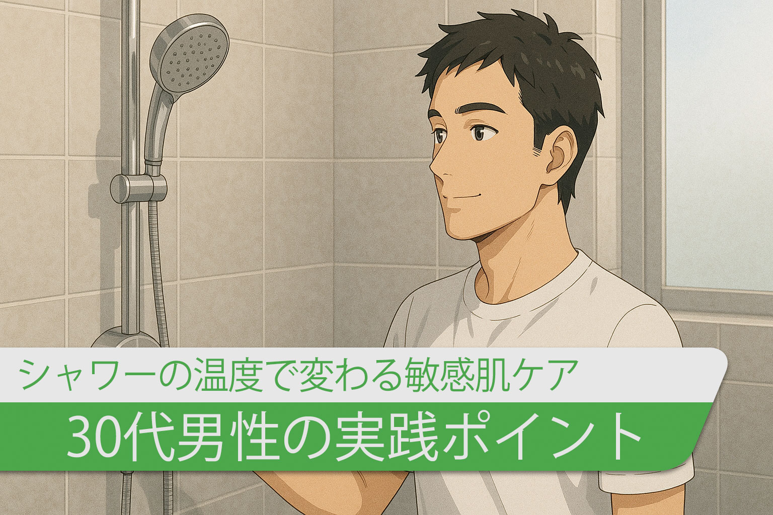 シャワーの温度で変わる敏感肌ケア｜30代男性の実践ポイント