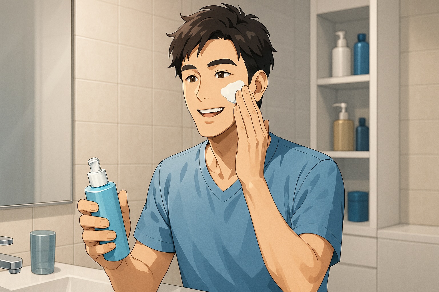 洗顔・ヒゲ剃り後は保湿で肌バリアをサポート