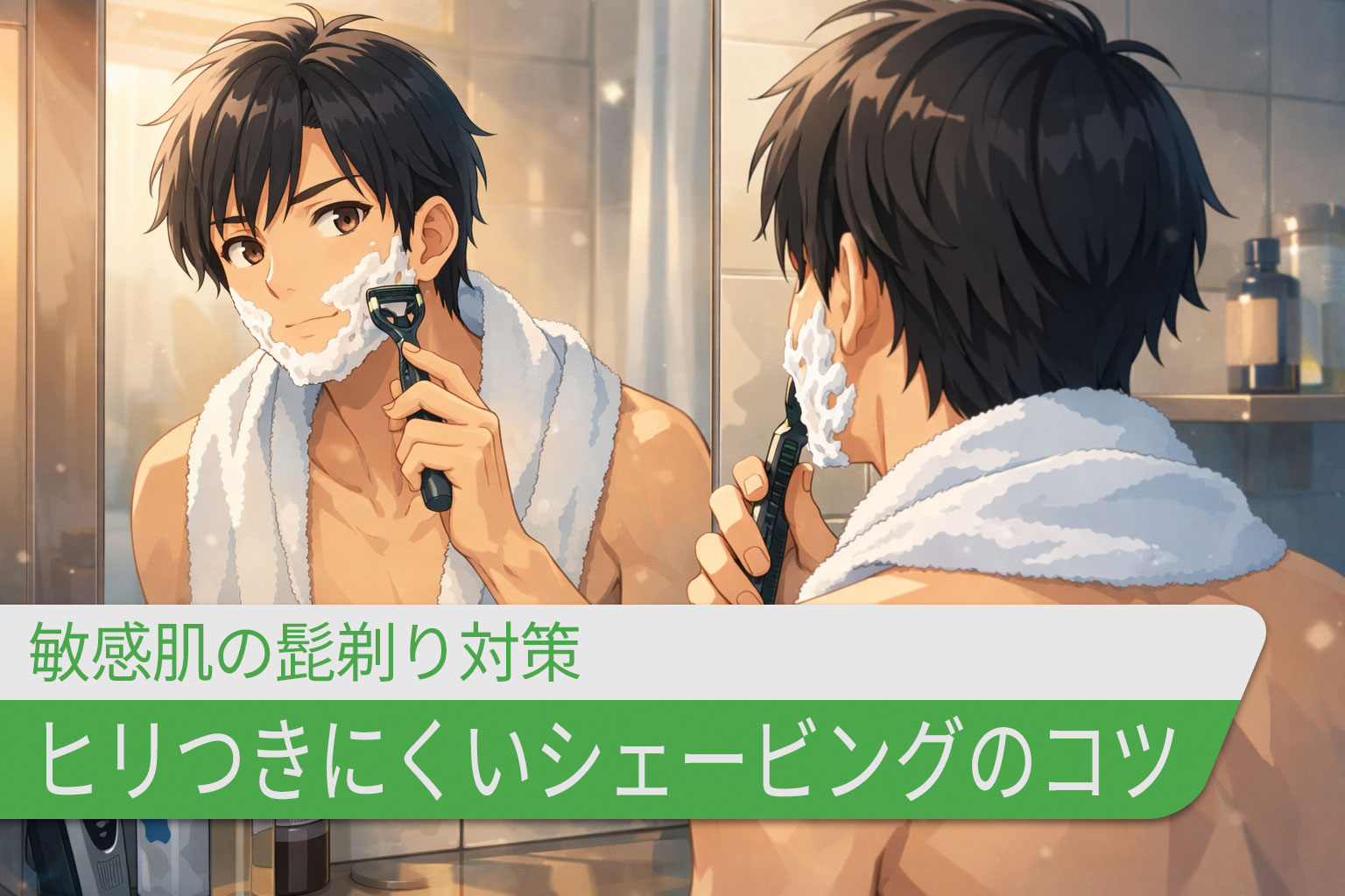 敏感肌の髭剃り対策｜ヒリつきにくいシェービングのコツ